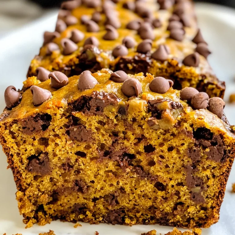 Pumpkin Chocolate Chip Bread
