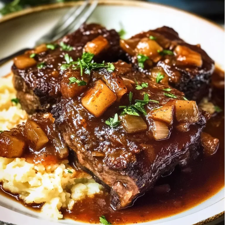 Red apple vinegar Braised Short Ribs in Dutch Oven