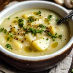 Roasted Garlic Potato Soup