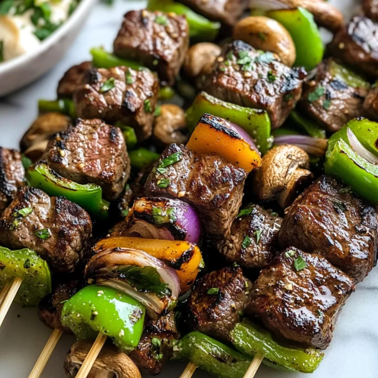 Steak Kabobs with Garlic Butter