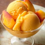 The Best Peach Sorbet Without Ice Cream Maker