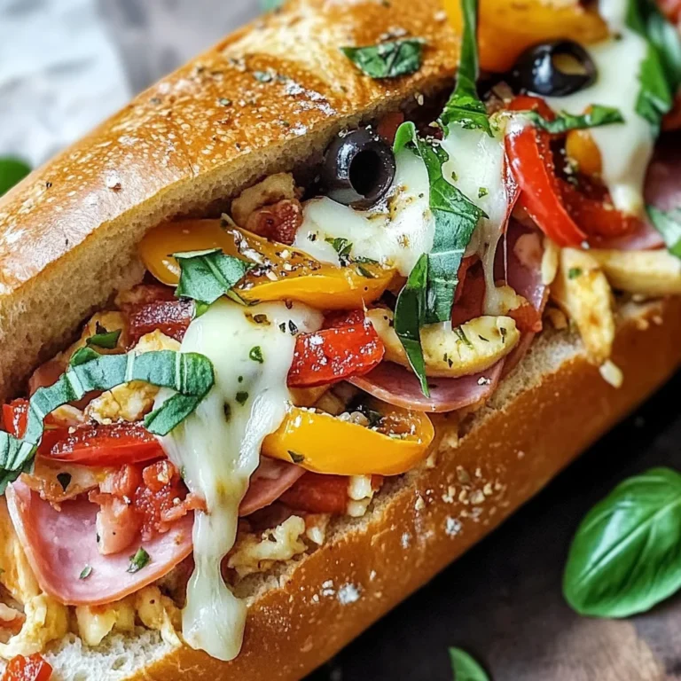 Baked Italian Grinder Sandwiches