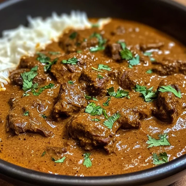 Beef Curry Simmered in Coconut Milk with Fragrant Spices