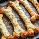 Cheesy Halloween Breadstick Bones