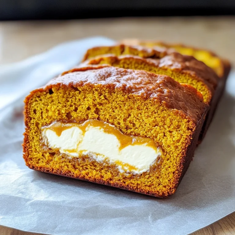 Cream Cheese-Filled Pumpkin Bread
