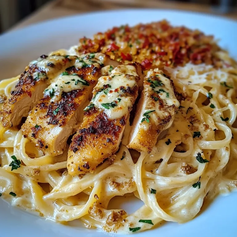 Creamy Mozzarella Chicken Linguine with Cajun Garlic Butter
