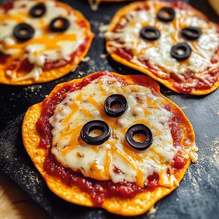 Easy Mini Halloween Pizzas