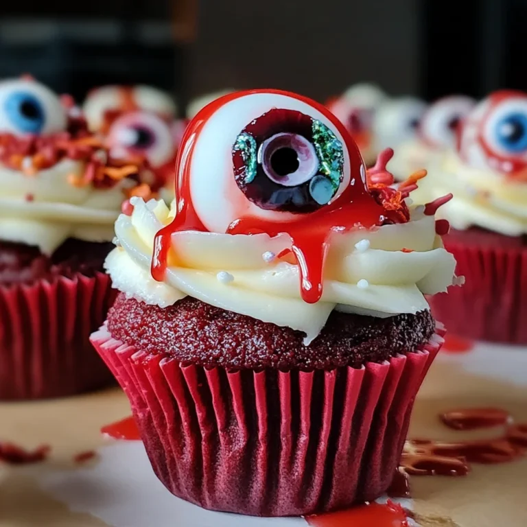 Halloween Augapfel Cupcakes