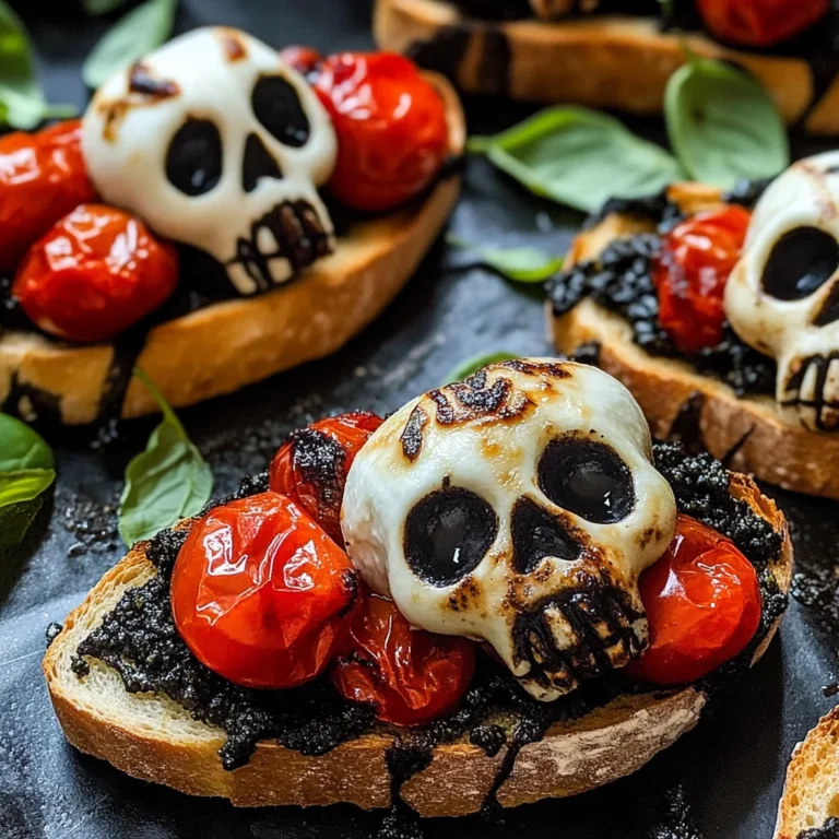 Halloween Bruschetta Appetizer
