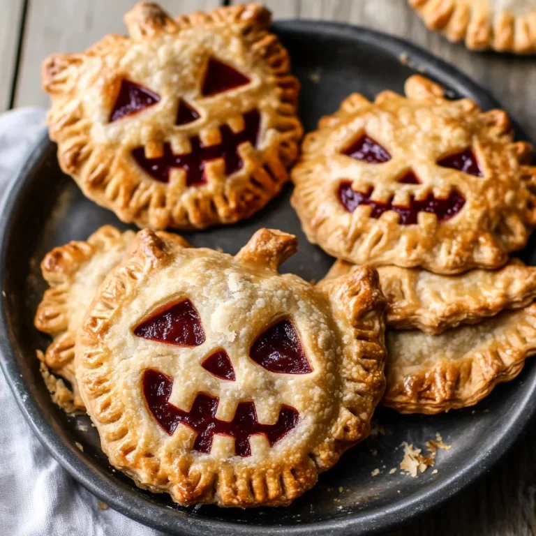 Jack-O-Lantern Hand Pies