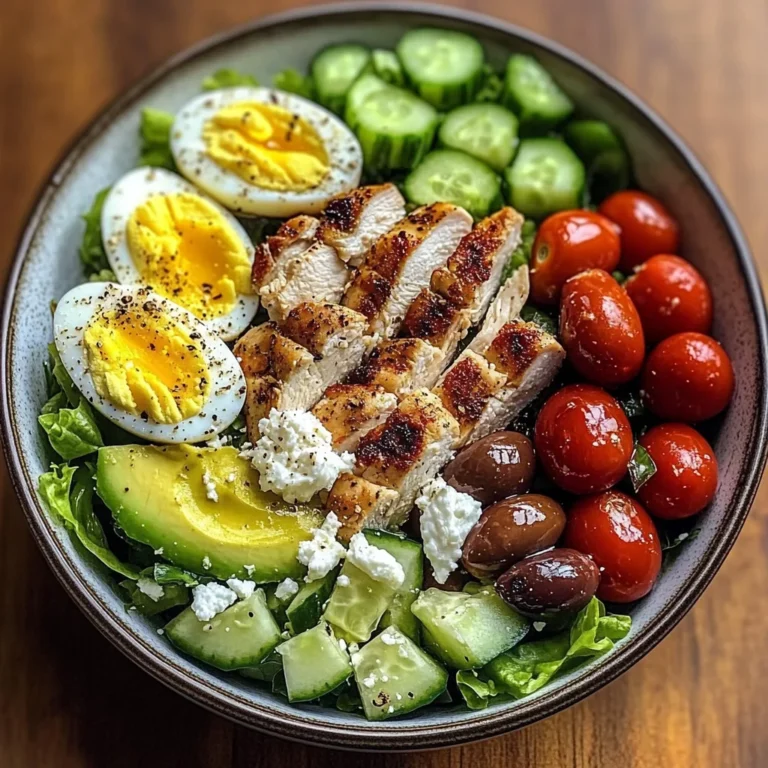 Mediterranean Power Salad with Chicken & Avocado