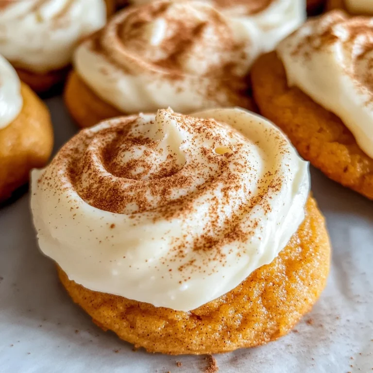Pumpkin Cookies with Cream Cheese Frosting