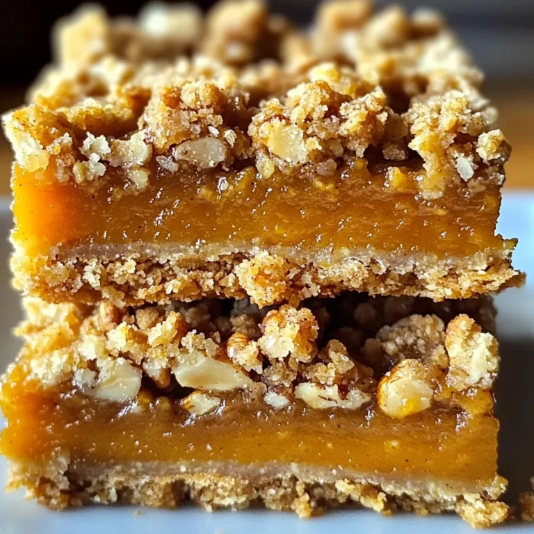 Pumpkin Pie Crumble Bars – Easy Fall Dessert Recipe