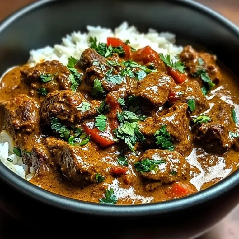 Slow-Simmered Beef Curry in Creamy Coconut Sauce