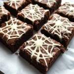 Spider Web Brownies