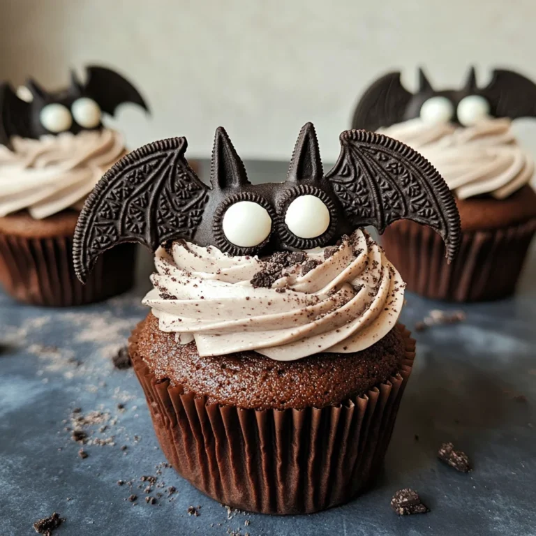 Vegan Oreo Bat Cupcakes
