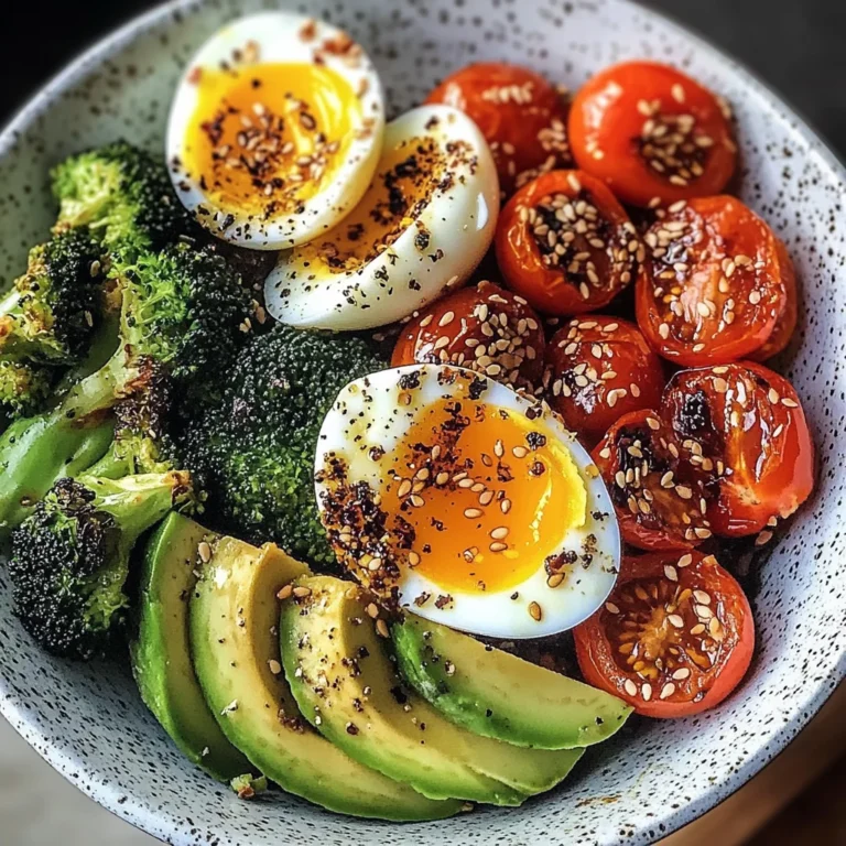 Avocado, Egg & Roasted Veggie Bowl