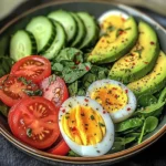 Avocado and Egg Garden Salad