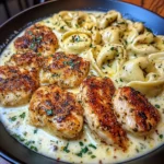 Creamy Cajun Chicken Tortellini in Garlic Mozzarella Sauce