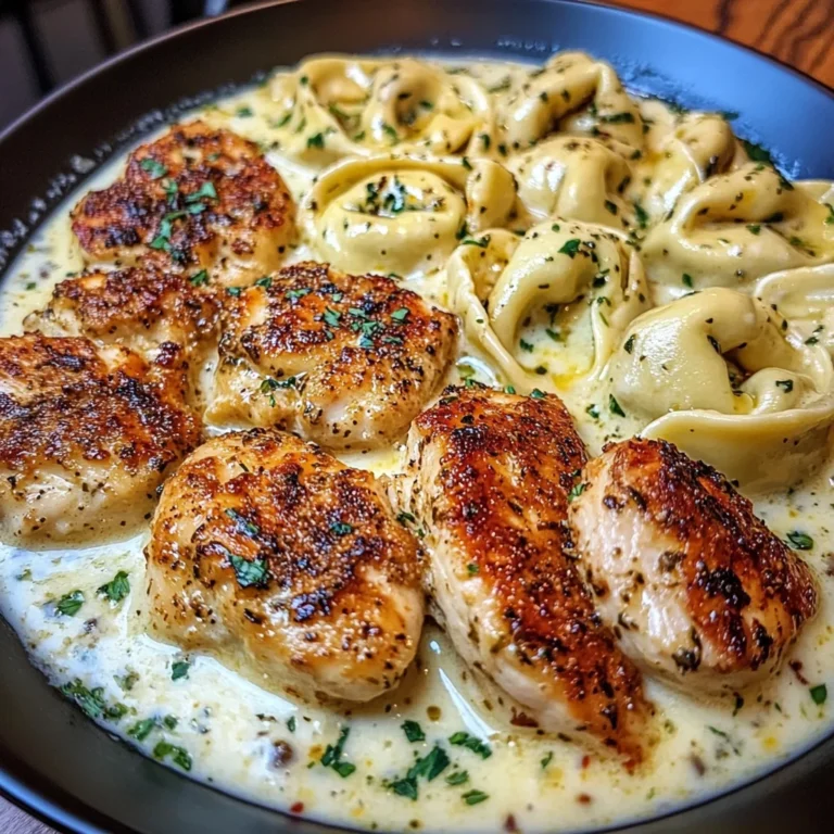Creamy Cajun Chicken Tortellini in Garlic Mozzarella Sauce