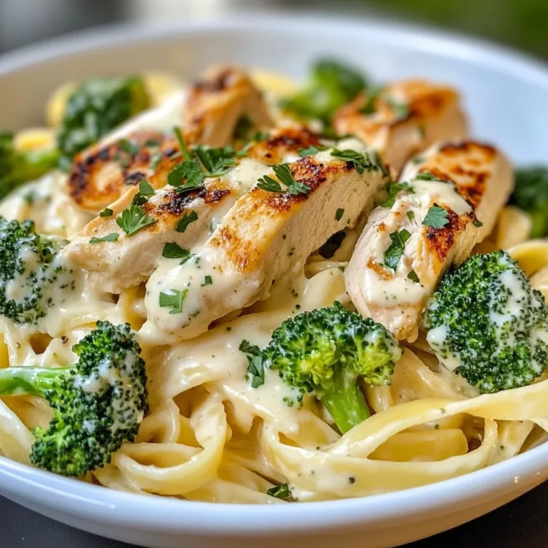 Creamy Chicken Alfredo with Broccoli