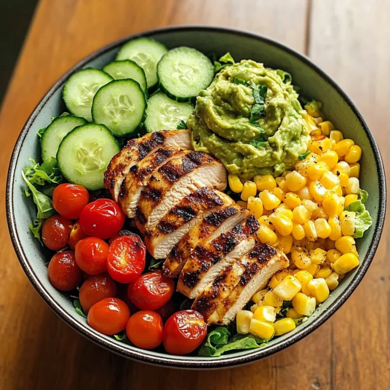 Grilled Chicken Power Bowl with Guac & Veggies