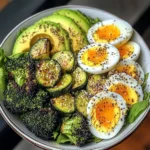 Jammy Egg Power Bowl with Roasted Veggies & Avocado