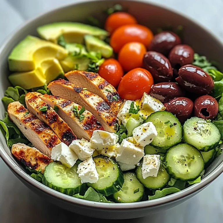 Mediterranean Chicken Salad Bowl