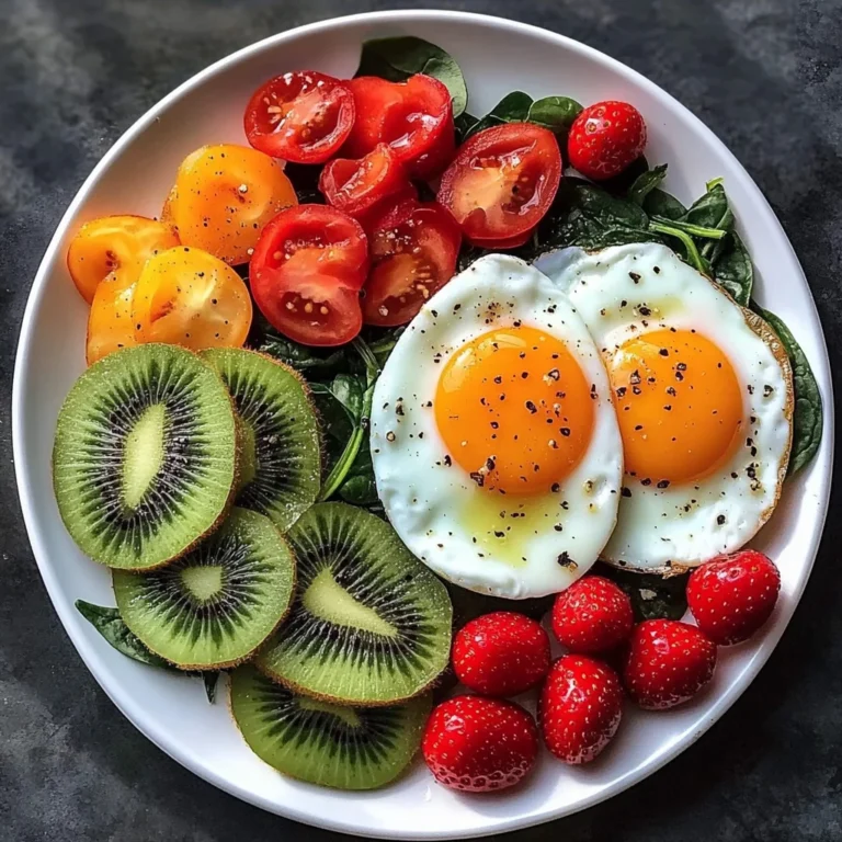 Rainbow Protein Breakfast Plate