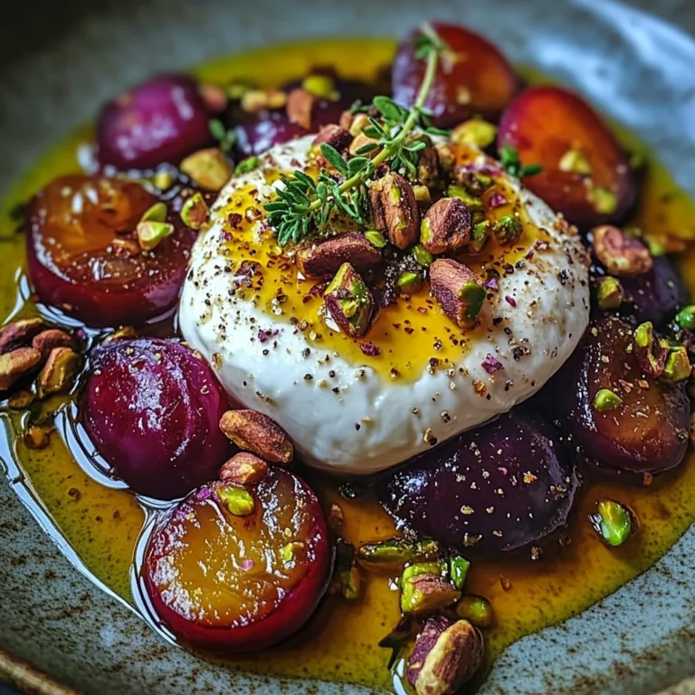 Roasted Plum and Burrata Salad