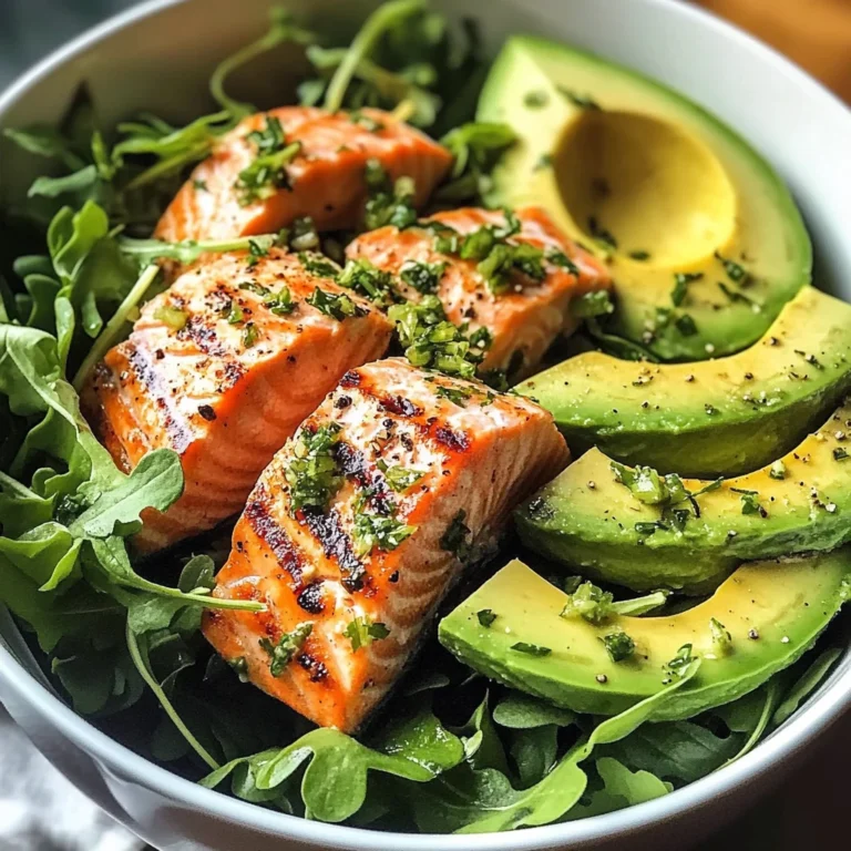 Zesty Salmon & Avocado Salad Bowl