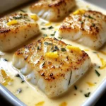Baked Cod in Coconut Lemon Cream Sauce for Busy Weeknights