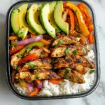 Chicken Fajita Meal Prep Bowls