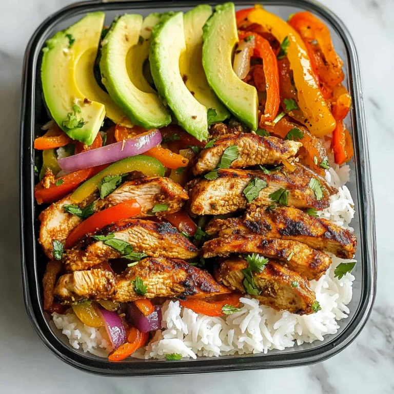 Chicken Fajita Meal Prep Bowls