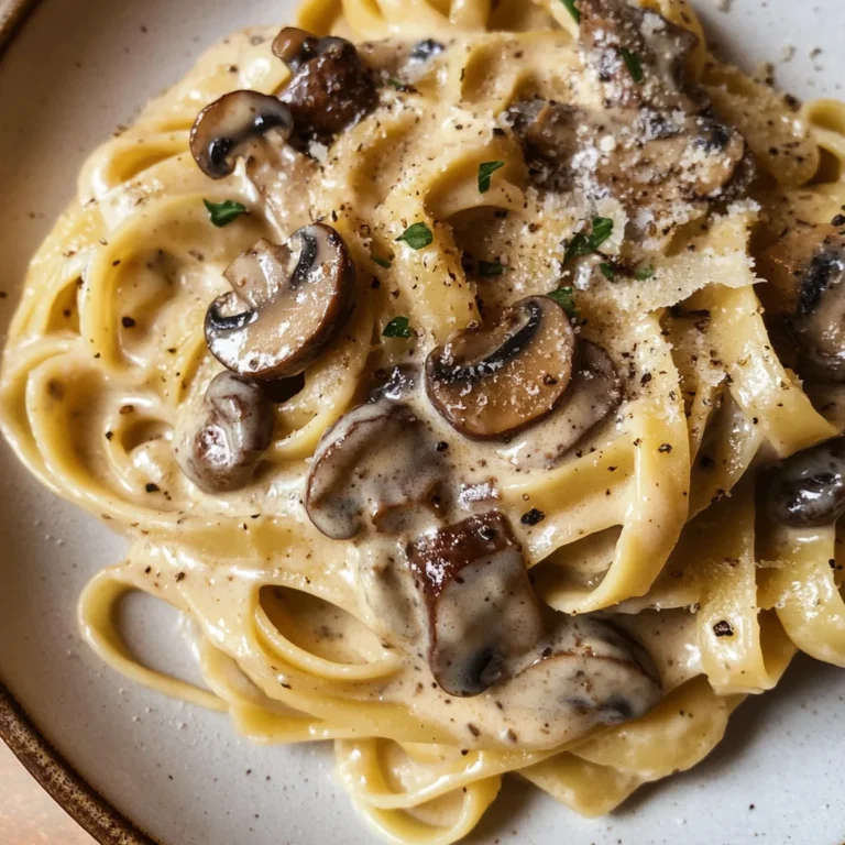 Gorgonzola Truffle Cream Sauce with Mushrooms
