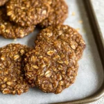 Healthy Gingerbread Oatmeal Breakfast Cookies