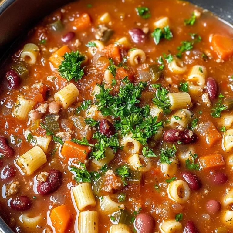 Hearty Pasta Fagioli Soup