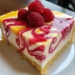 LEMON RASPBERRY SWIRL CHEESECAKE