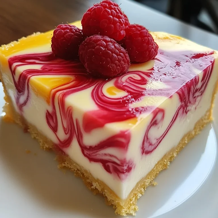 LEMON RASPBERRY SWIRL CHEESECAKE