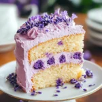 Lavender Cake Recipe with Lavender Buttercream Frosting