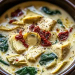 Lemony Tuscan Artichoke Soup