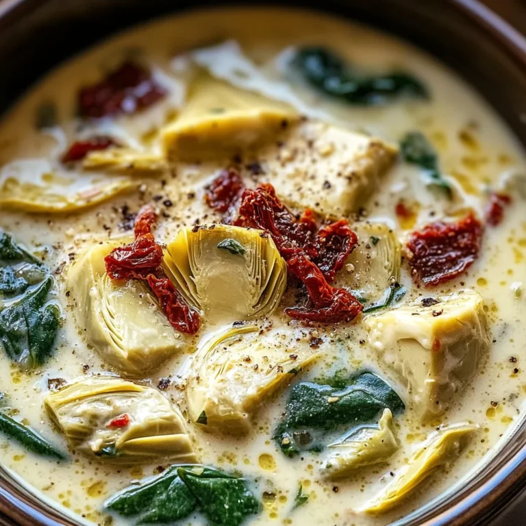 Lemony Tuscan Artichoke Soup