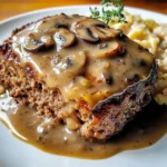 Meatloaf with Mushroom Gravy