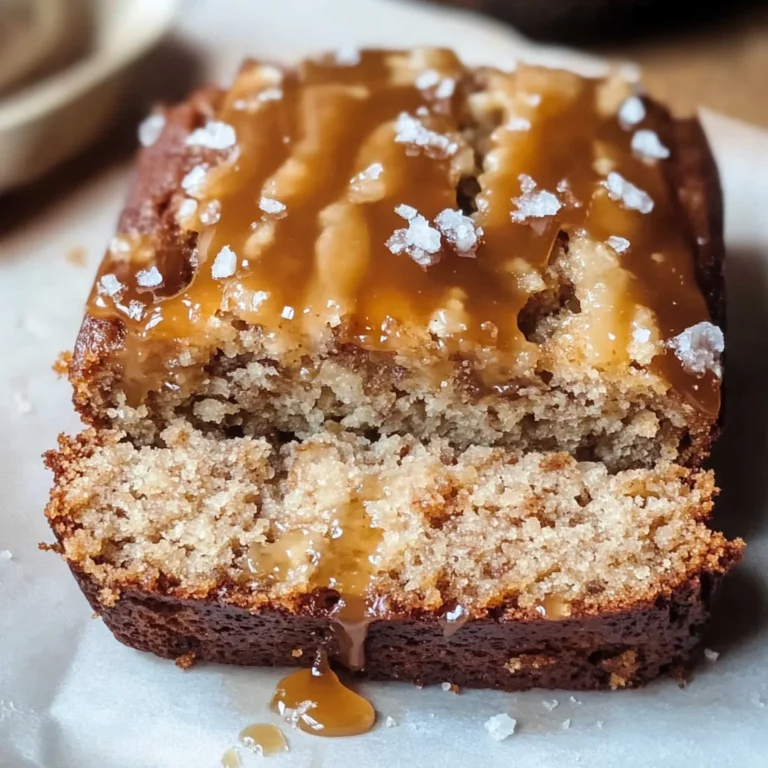 Salted Caramel Banana Bread