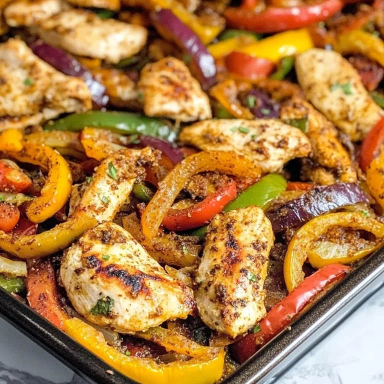 Sheet Pan Chicken Fajitas