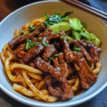Simple Black Pepper Beef Udon