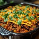 Slow Cooker Taco Casserole