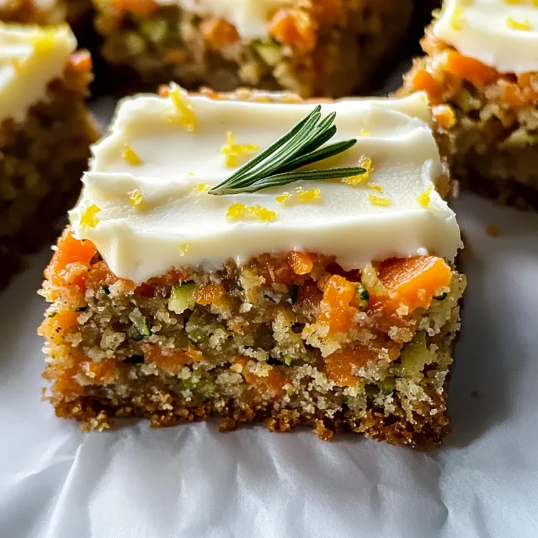 Spiced Ginger Carrot and Zucchini Bars with Lemon Cream Cheese Frosting