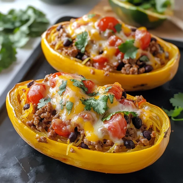 Burrito Spaghetti Squash Boats