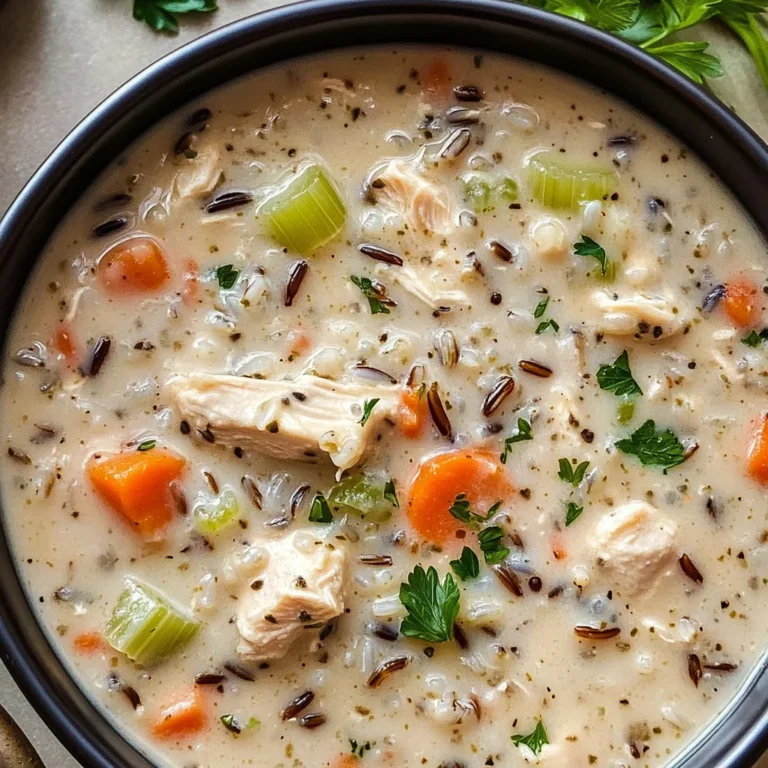 Creamy Crockpot Chicken Wild Rice Soup